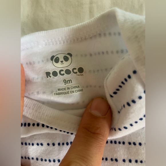 5X “Rococo” baby onesies 9 month - Picture 2 of 7